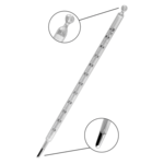 Quecksilberthermometer mit Opalskala von -10 bis 110ºC 