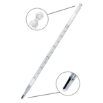 Quecksilberthermometer mit Opalskala von -10 bis 50ºC 
