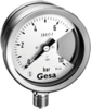 Sicherheits-Manometer mit Solidfront und Blow-out gemäß EN 837-1, Typ S3 Ⓢ