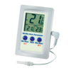 Digitales MAX/MIN-Raumthermometer mit Sonde und Alarmfunktion für Innen und Auße