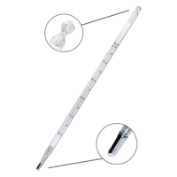 F02 Mercury filled thermometer with opal scale from -10 to 50ºC 