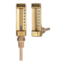 Aluminum V-shaped Thermometers C0101 110 mm according to DIN standar