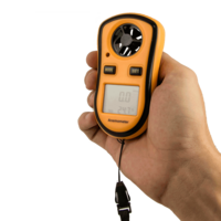 Anemómetro termómetro portátil para montaña, navegación, surf, cometa, parapente