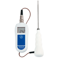 Therma 22 digital thermometer for food processing, compatible with thermistor an