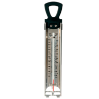 Thermometer with clip holder for sugar, candy, jam or fryers
