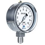 Pressure gauges with case in stainless steel M0306 
