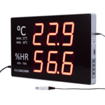 Big Digital Thermometer-Hygrometer with internal sensor for wall 