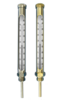 Industrial glass thermometers with opal scale