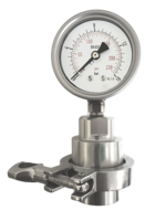 Manómetro M0306S301 con separador de membrana sanitario y brida