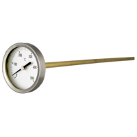 termómetro especialmente diseñado para colocar en embocadura de hornos grandes 