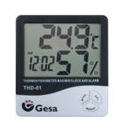 Hygromètre MAX/MIN avec horloge et alarme