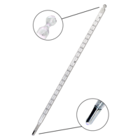 Termómetro de mercurio con escala de opal de -10 a 200ºC