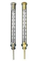 Termómetros de vidro industrial com escala opala Modelo F01