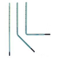 Glass inserts for V-Shaped thermometers