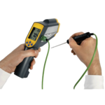 Termómetro de infravermelhos com conector para sonda de termopar até 999,9ºC RAYTEMP 38