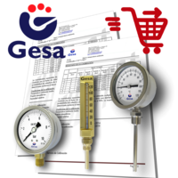 certificados para termometros y manometros emitidos por Gesa Termometros S.L.