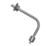 Sensor de nivel acodado - interruptor de flotador de Ø30mm con conector M12 y co