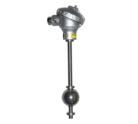 NFR5E Sensor de nivel recto con cabezal - flotador de Ø52mm montaje exterior sin