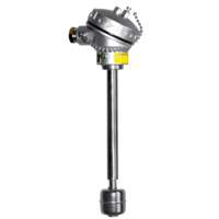 NFRE Sensor de nivel recto con cabezal - flotador de Ø30mm montaje exterior sin 