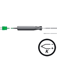 Termopar tipo k sonda rígida en acero inox para almacenaje, de venta en Gesa