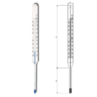 termómetro con escala de opal 