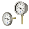 Termómetros de dial con tira bimetálica y elementos internos en aleación de cobr