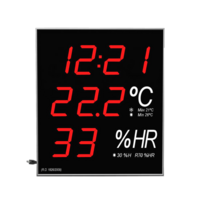 Termómetro-Higrómetro digital de gran formato para pared RD1826/2009 con hora y fecha Termómetro-Higrómetro digital de gran formato para pared RD1826/2009 con hora y